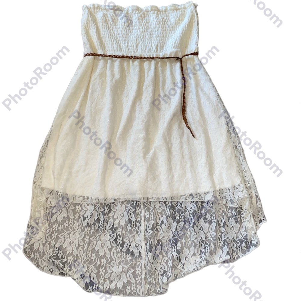 Lace strapless dress 1x